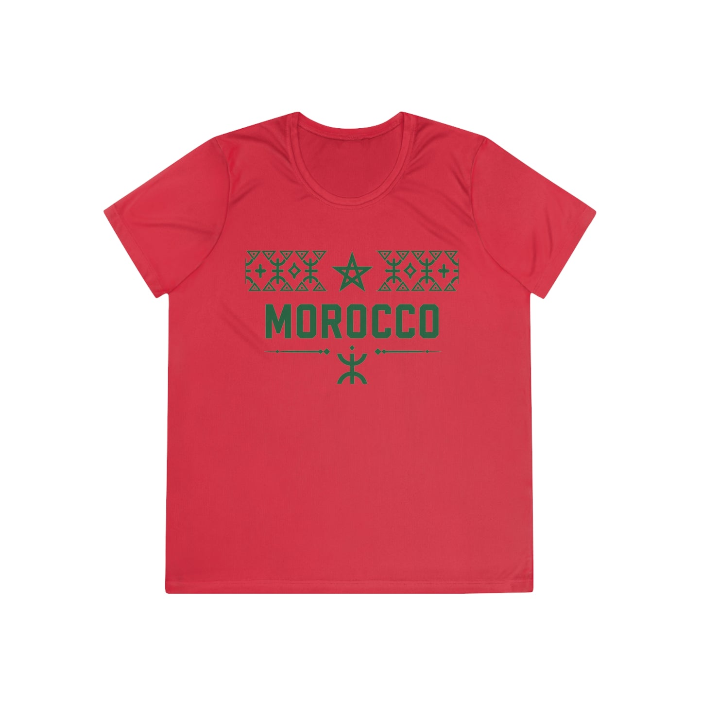 Morocco Atlas Lions Tee — Women's Soccer Fan Shirt