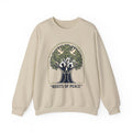 Azura Heritage Olive Heritage Sweatshirt – Amazigh-Inspired Embroidered Sweatshirt Printify