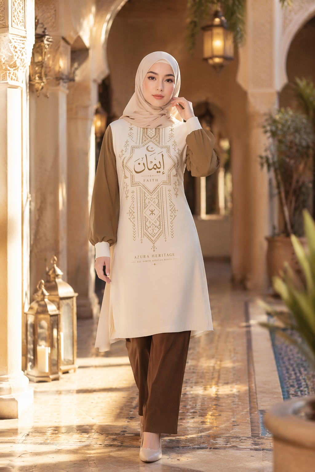 Imane Long Sleeve Dress – Amazigh Heritage