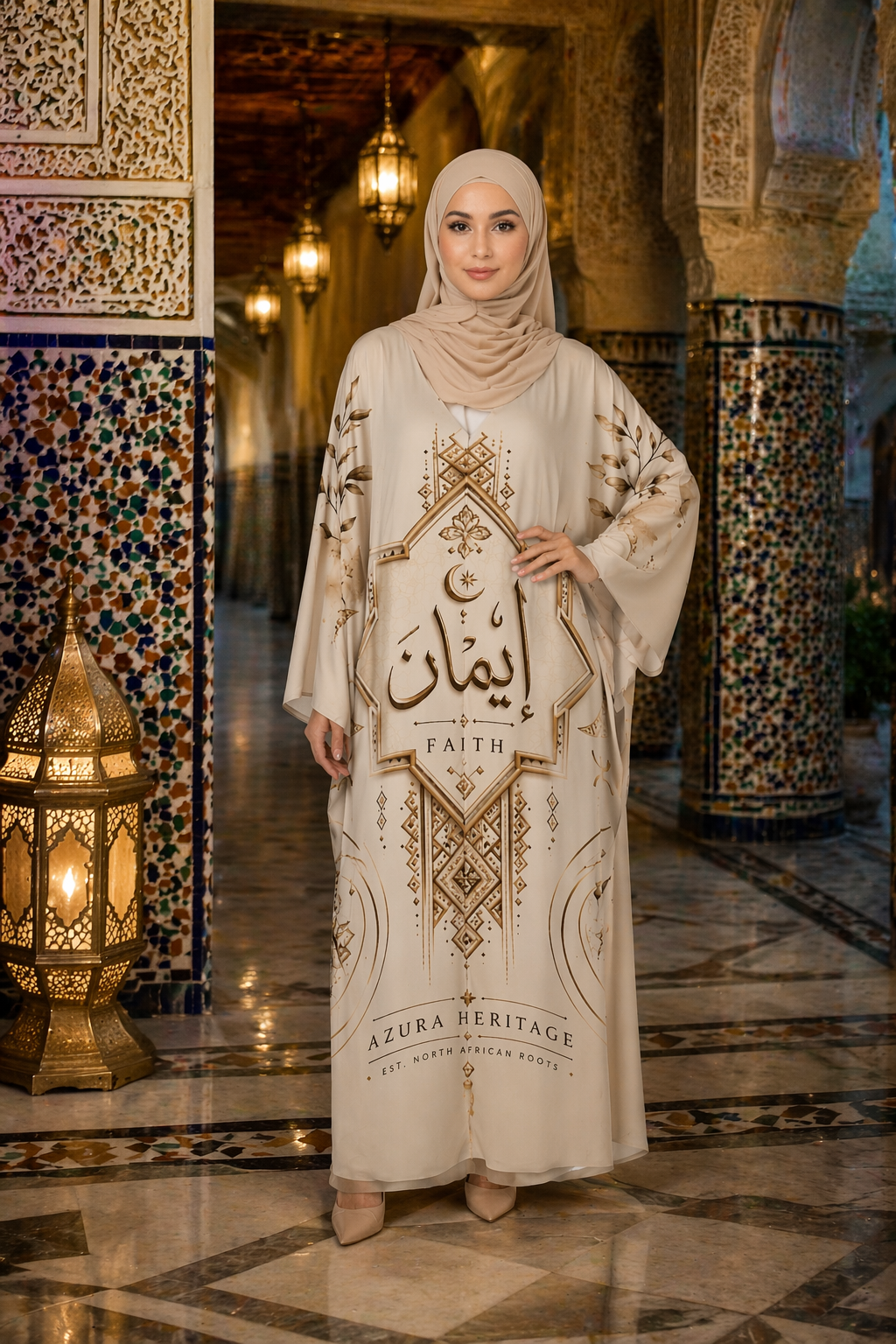 Iman Maxi Abaya – Amazigh Heritage