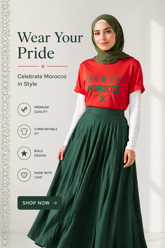 Morocco Atlas Lions Tee — Women's Soccer Fan Shirt