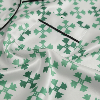 The Jade Harmony Set™ — Fabric close-up detail