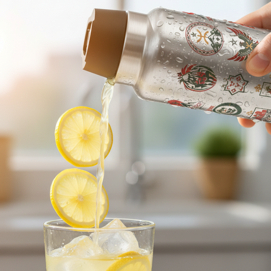 Moroccan Tumbler - Icy Lemon Pour Action Shot