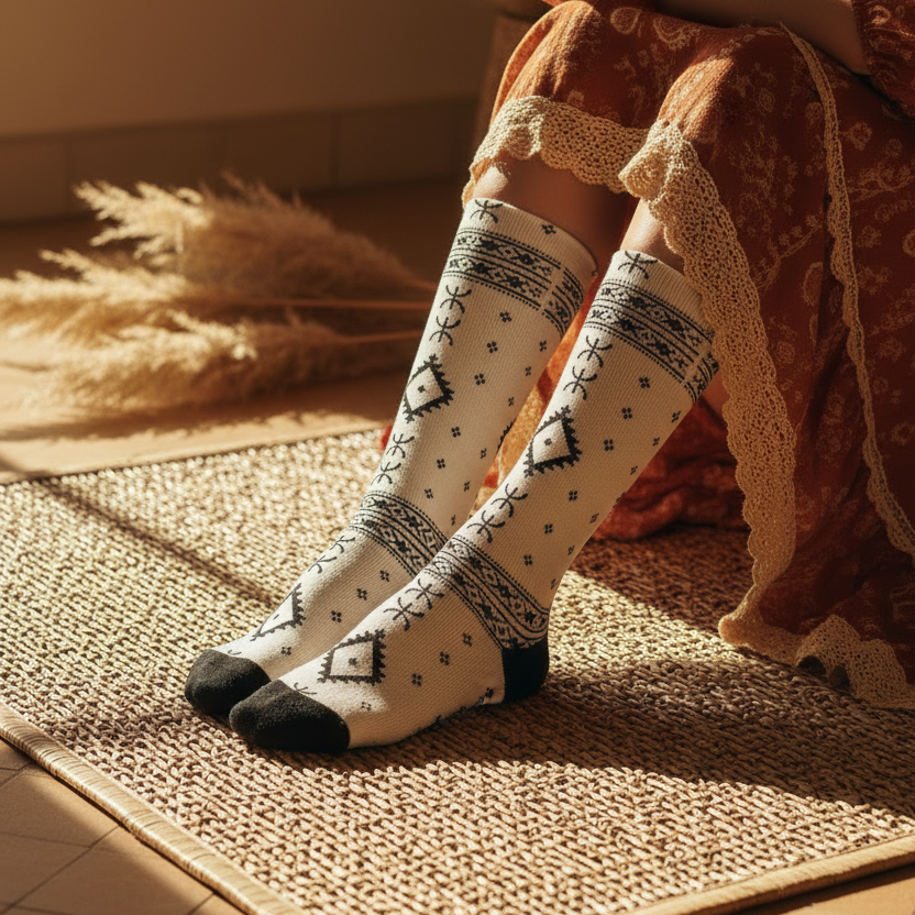 Nomadic Spirit Socks – Cross-Legged Bohemian